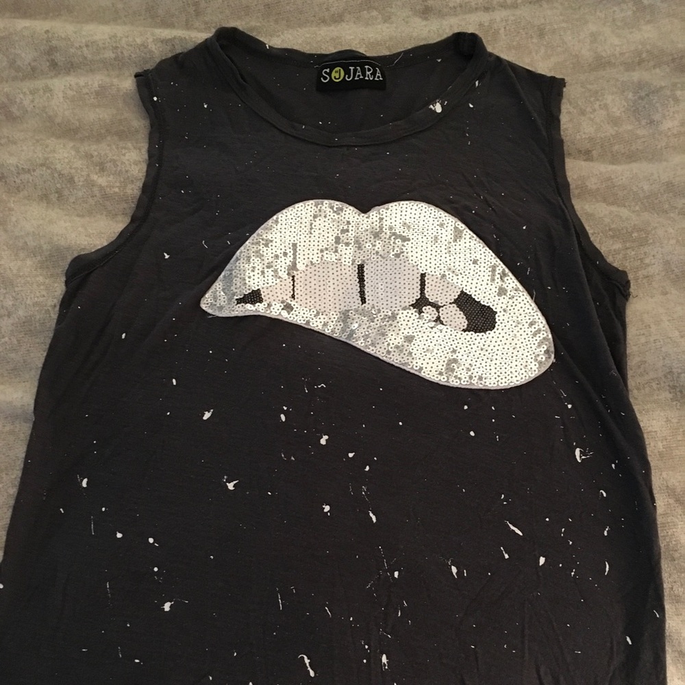 Sojara sequin tank
